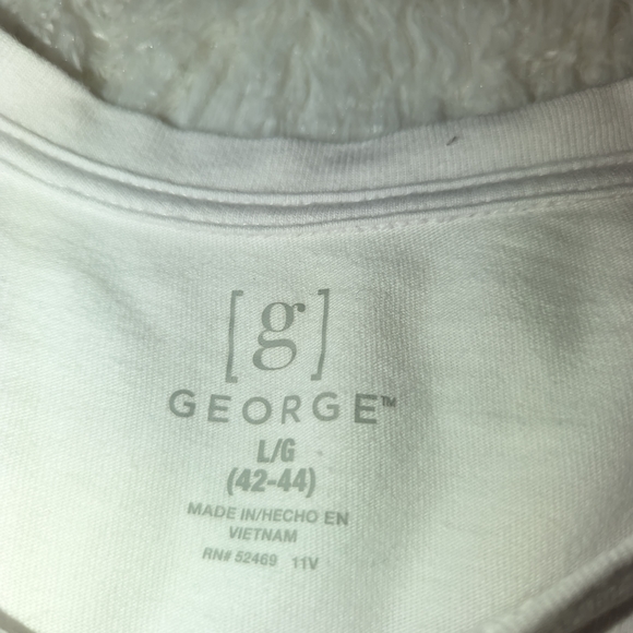George Men's white long sleeve t-shirt - Picture 7 of 11